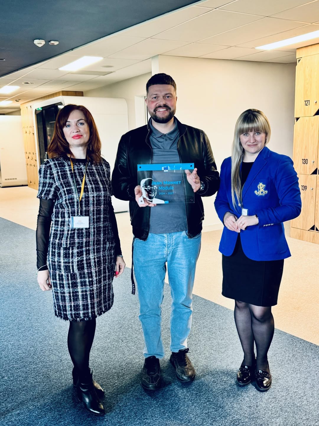 We Received the Jean Monnet Module Commemorative Plaque — photograph 1
