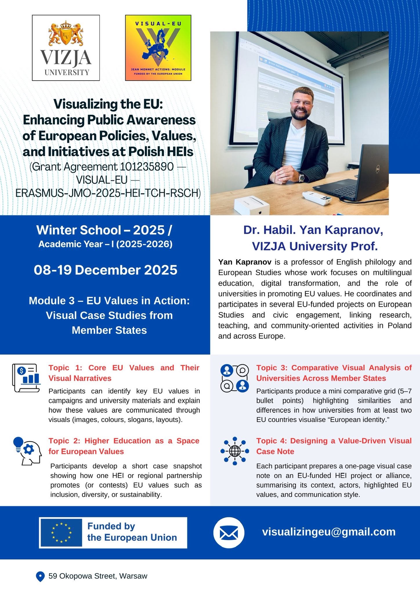 VISUAL-EU Winter School 2025 is coming! — photograph 1