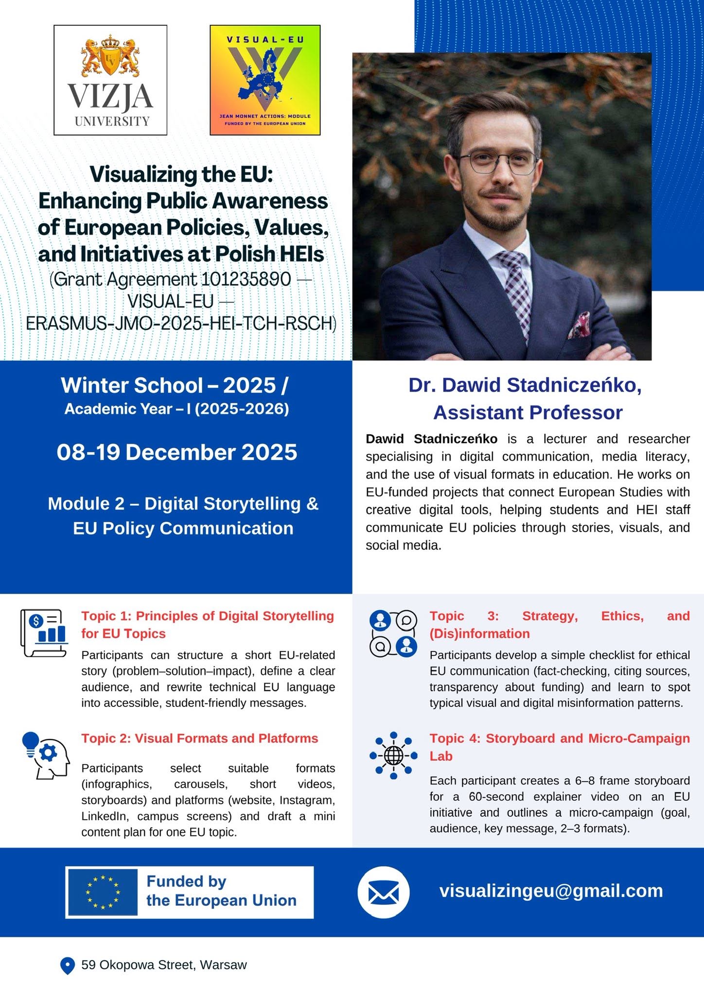 VISUAL-EU Winter School 2025 is coming! — photograph 3